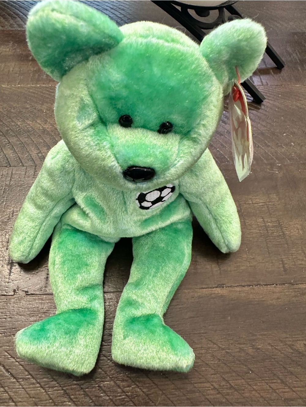 1998 World Cup “Kicks” Beanie Baby Bear with Soccer Patch